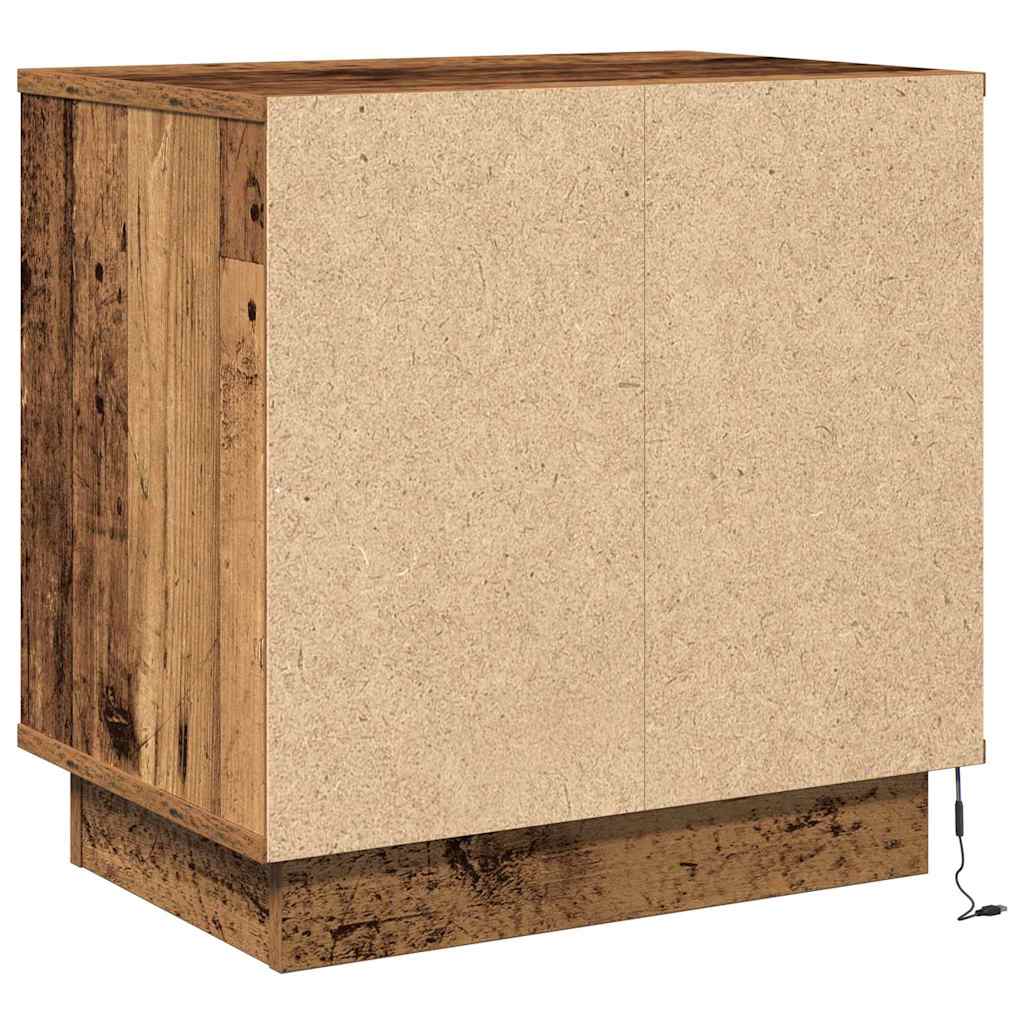 Nachttisch 2 pcs Altholz 50 x 34,5 x 50 cm Holzwerkstoff