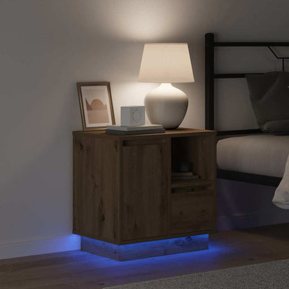 Nachttisch 2 pcs Artisan-Eiche 50 x 34,5 x 50 cm Holzwerkstoff