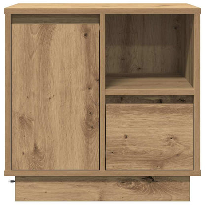 Nachttisch mit 2 pcs Eiche handwerklich 50 x 34,5 x 50 cm
