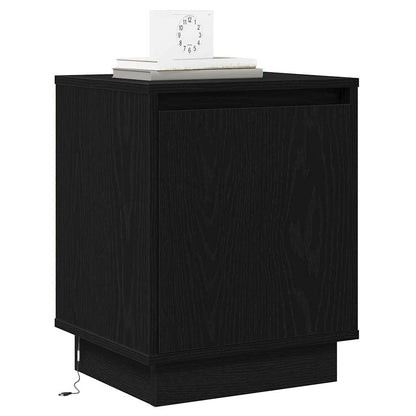 Nachttisch mit 2 pcs Schwarz 39 x 34,5 x 50 cm Holzwerkstoff