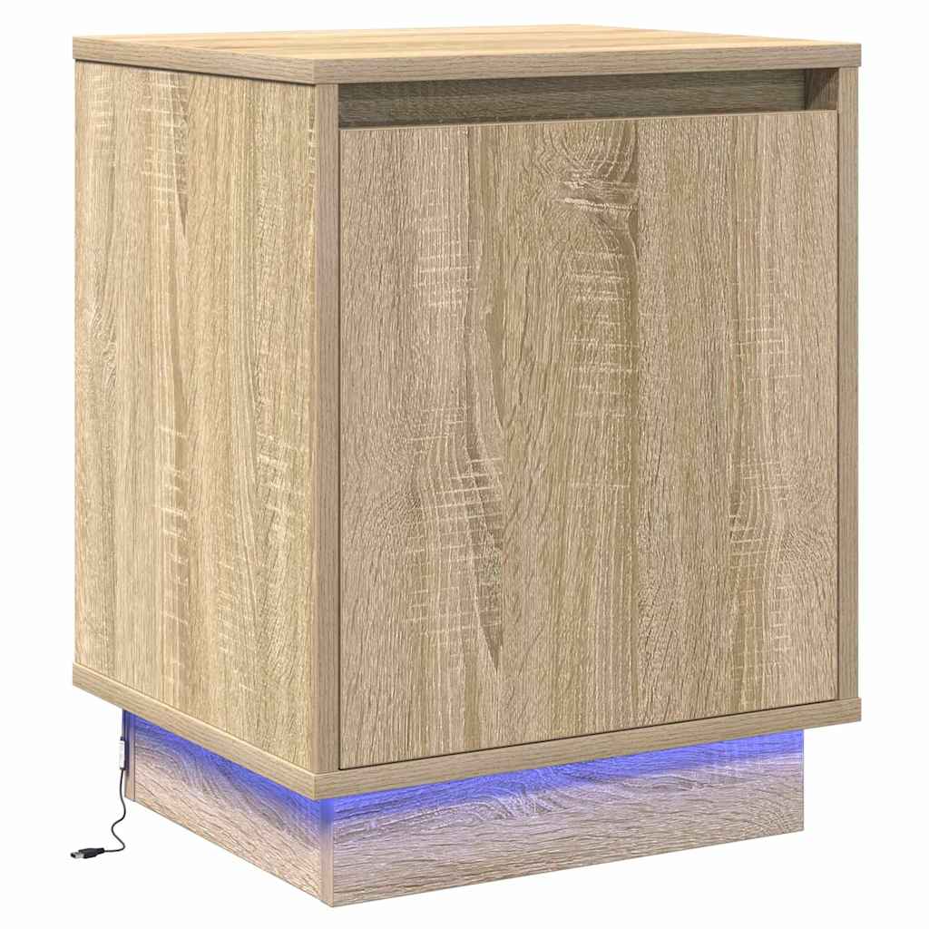 Nachttisch 2 pcs Sonoma Eiche 39 x 34,5 x 50 cm Holzwerkstoff
