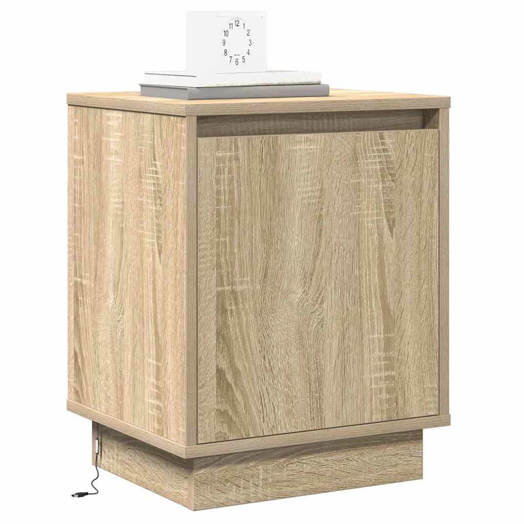 Nachttisch 2 pcs Sonoma Eiche 39 x 34,5 x 50 cm Holzwerkstoff