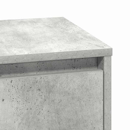 Nachttisch mit 2 pcs Betongrau 39 x 34,5 x 50 cm Holzwerkstoff
