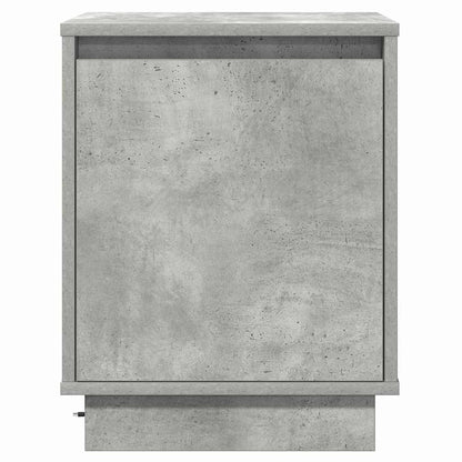 Nachttisch mit 2 pcs Betongrau 39 x 34,5 x 50 cm Holzwerkstoff