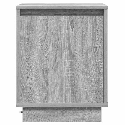 Nachttisch mit 2 pcs Grau 39 x 34,5 x 50 cm Holzwerkstoff