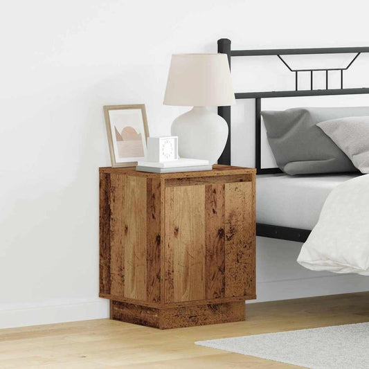 Nachttisch mit 2 pcs Altholz 39 x 34,5 x 50 cm Holzwerkstoff
