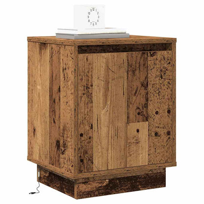 Nachttisch mit 2 pcs Altholz 39 x 34,5 x 50 cm Holzwerkstoff