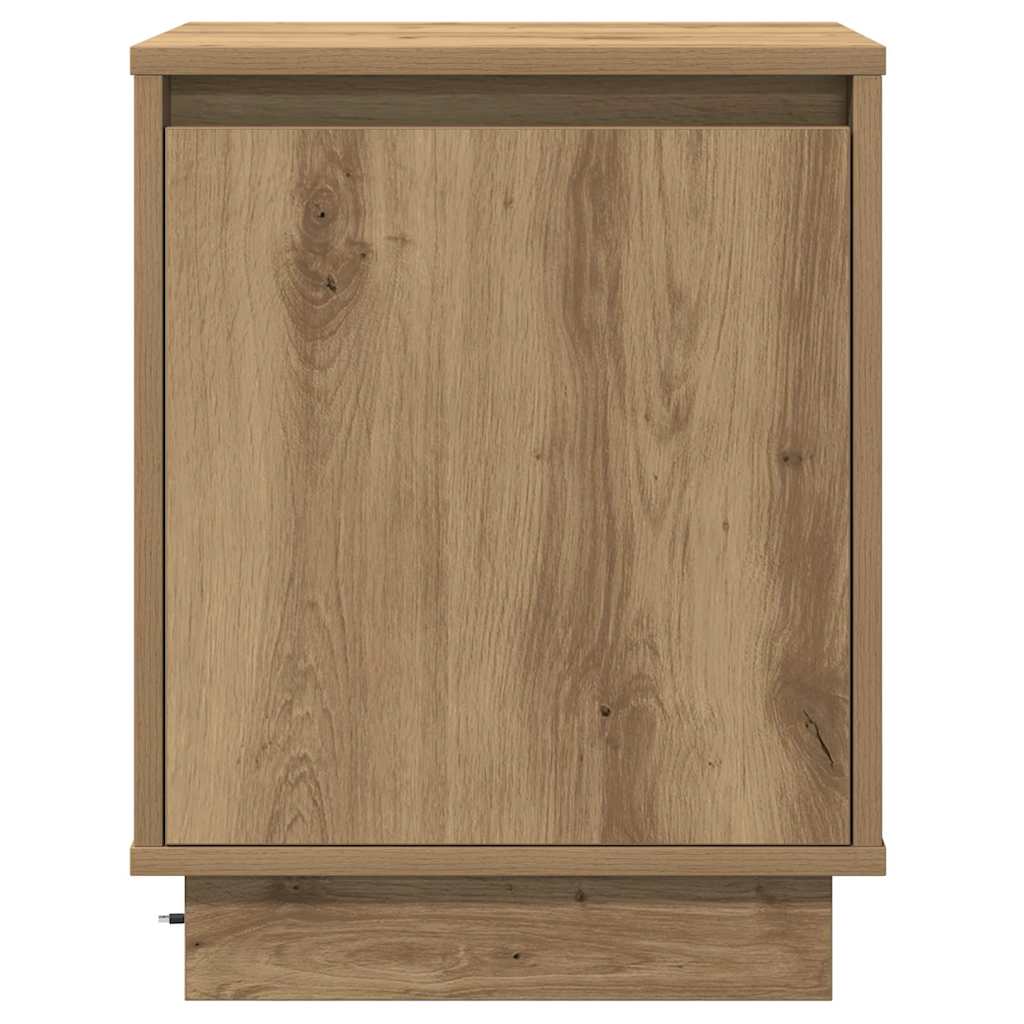 Nachttisch Eiche handwerklich 39 x 34,5 x 50 cm Holzwerkstoff