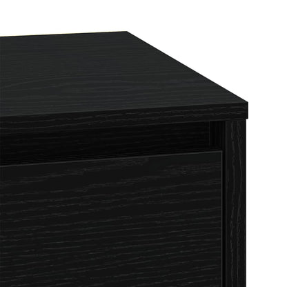Nachttisch mit Schwarz 39 x 34,5 x 50 cm Holzwerkstoff