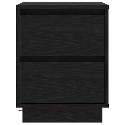Nachttisch mit 2 pcs Schwarz 39 x 34,5 x 50 cm Holzwerkstoff