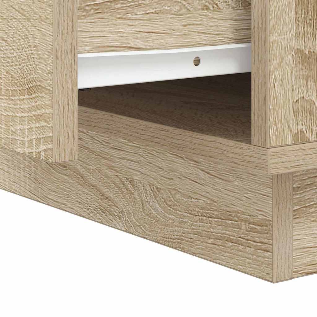 Nachttisch mit Sonoma Eiche 39 x 34,5 x 50 cm Holzwerkstoff