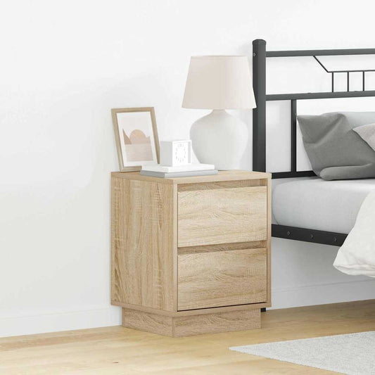 Nachttisch 2 pcs Sonoma Eiche 39 x 34,5 x 50 cm Holzwerkstoff