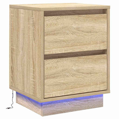 Nachttisch 2 pcs Sonoma Eiche 39 x 34,5 x 50 cm Holzwerkstoff