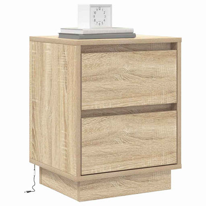 Nachttisch 2 pcs Sonoma Eiche 39 x 34,5 x 50 cm Holzwerkstoff