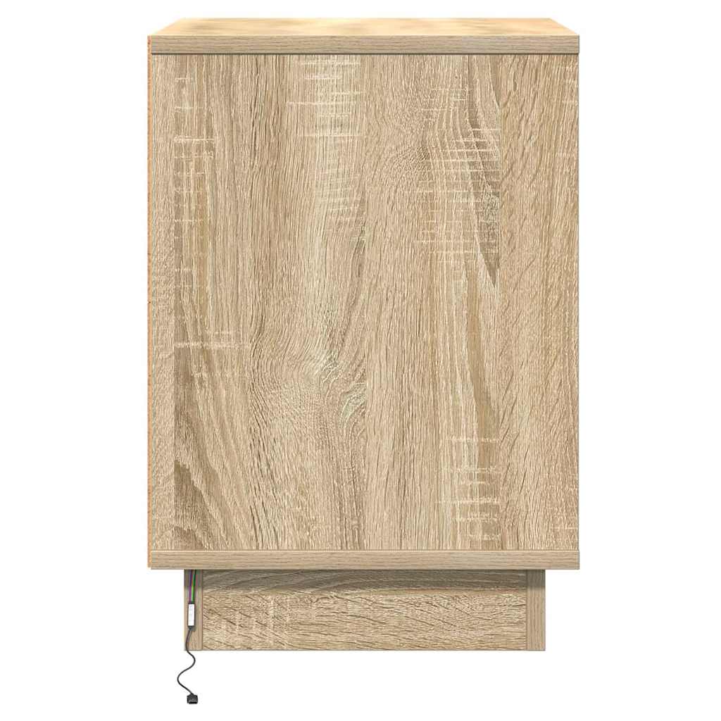 Nachttisch 2 pcs Sonoma Eiche 39 x 34,5 x 50 cm Holzwerkstoff
