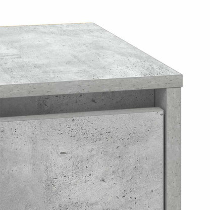 Nachttisch 2 pcs Beton Grau 39 x 34,5 x 50 cm Holzwerkstoff