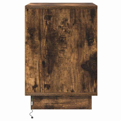 Nachttisch 2 pcs Räuchereiche 39 x 34,5 x 50 cm Holzwerkstoff