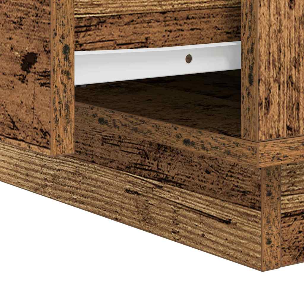Nachttisch mit Altholz 39 x 34,5 x 50 cm Holzwerkstoff