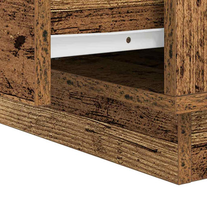 Nachttisch mit Altholz 39 x 34,5 x 50 cm Holzwerkstoff