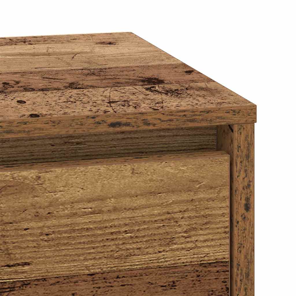 Nachttisch mit 2 pcs Altholz 39 x 34,5 x 50 cm Holzwerkstoff
