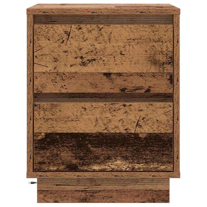 Nachttisch mit 2 pcs Altholz 39 x 34,5 x 50 cm Holzwerkstoff