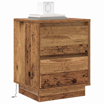 Nachttisch mit 2 pcs Altholz 39 x 34,5 x 50 cm Holzwerkstoff