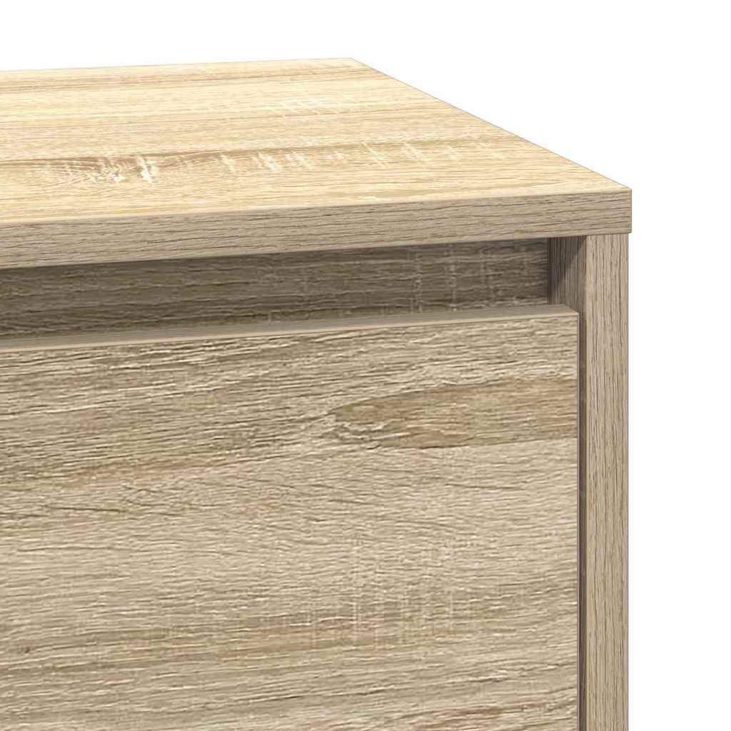 Nachttisch mit Sonoma Eiche 39 x 34,5 x 65 cm Holzwerkstoff