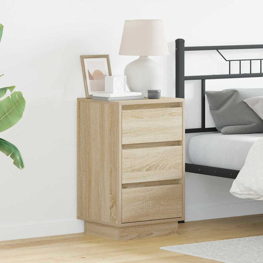 Nachttisch mit Sonoma Eiche 39 x 34,5 x 65 cm Holzwerkstoff