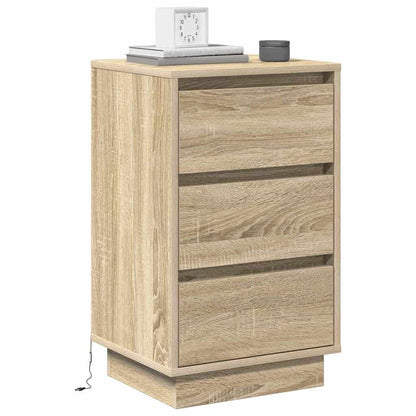 Nachttisch mit Sonoma Eiche 39 x 34,5 x 65 cm Holzwerkstoff