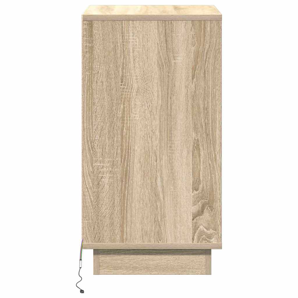 Nachttisch mit Sonoma Eiche 39 x 34,5 x 65 cm Holzwerkstoff