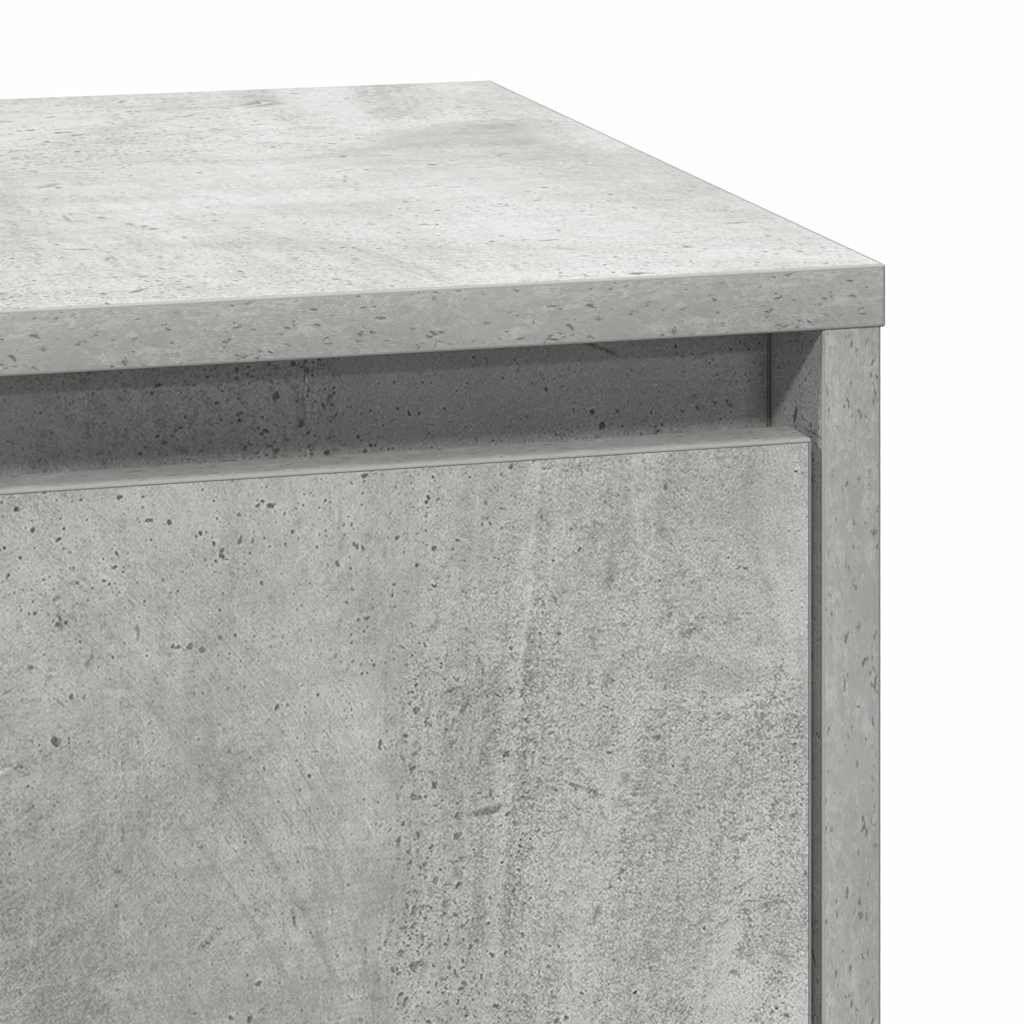 Nachttisch mit Beton Grau 39 x 34,5 x 65 cm Holzwerkstoff