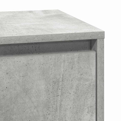 Nachttisch mit Beton Grau 39 x 34,5 x 65 cm Holzwerkstoff