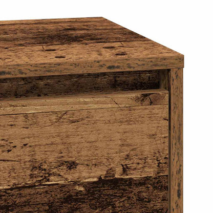 Nachttisch mit Altholz 39 x 34,5 x 65 cm Holzwerkstoff