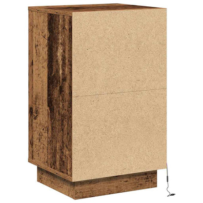 Nachttisch mit Altholz 39 x 34,5 x 65 cm Holzwerkstoff
