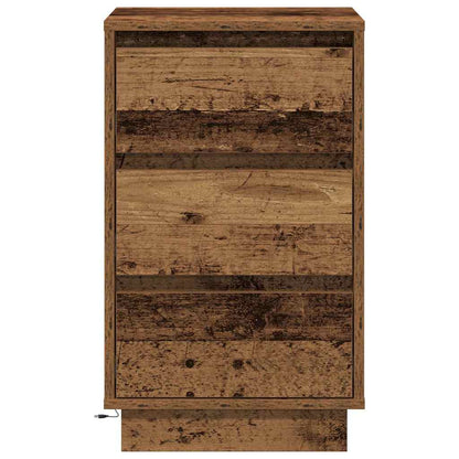 Nachttisch mit Altholz 39 x 34,5 x 65 cm Holzwerkstoff