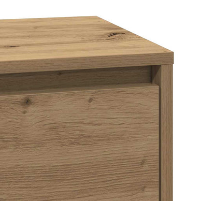 Nachttisch Eiche handwerklich 39 x 34,5 x 65 cm Holzwerkstoff