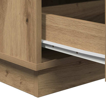 Nachttisch Eiche handwerklich 39 x 34,5 x 65 cm Holzwerkstoff