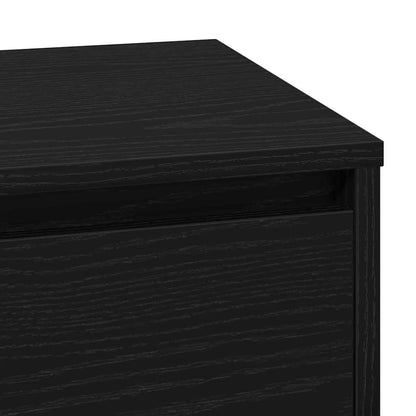 Nachttisch mit Schwarz 71 x 34,5 x 75 cm Holzwerkstoff