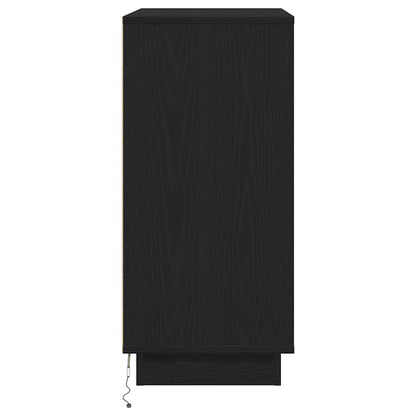 Nachttisch mit Schwarz 71 x 34,5 x 75 cm Holzwerkstoff