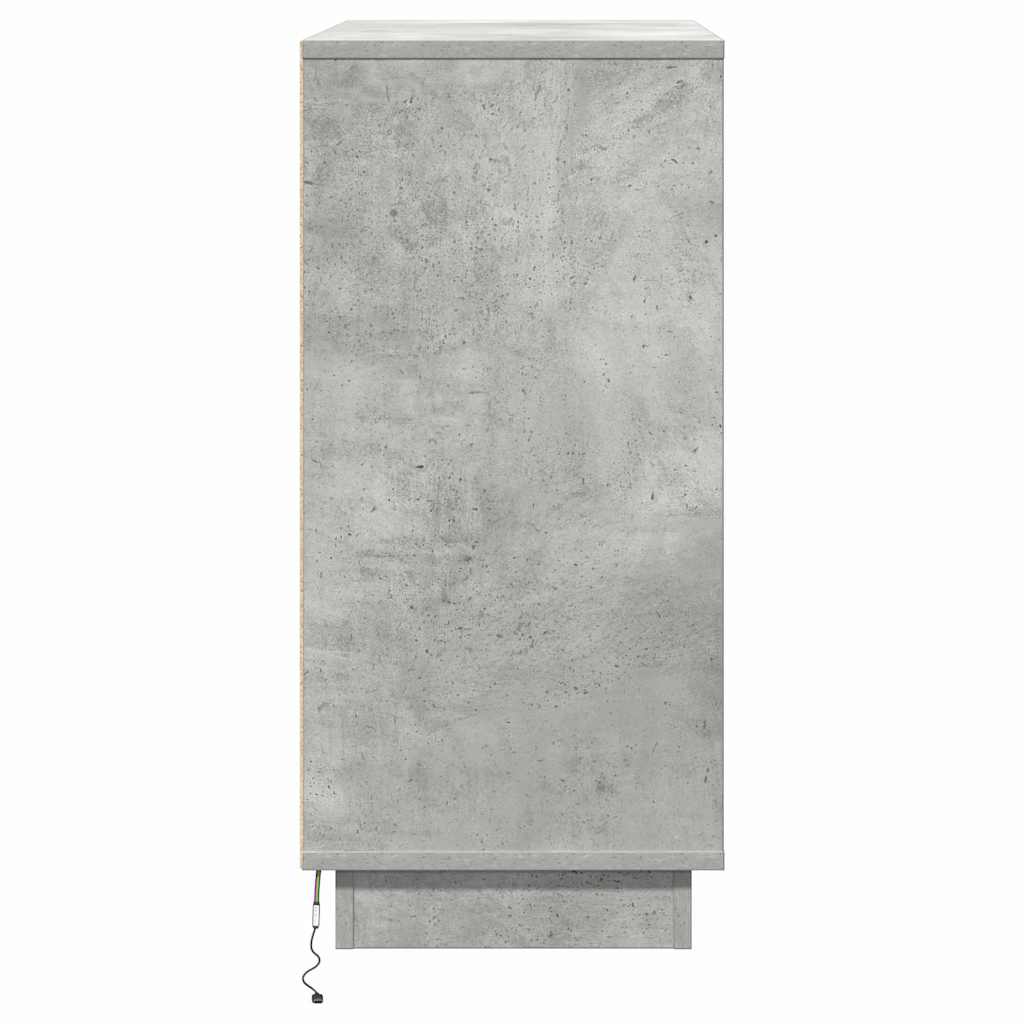 Nachttisch Beton Grau 71 x 34,5 x 75 cm Holzwerkstoff