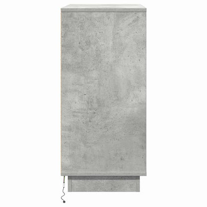 Nachttisch Beton Grau 71 x 34,5 x 75 cm Holzwerkstoff