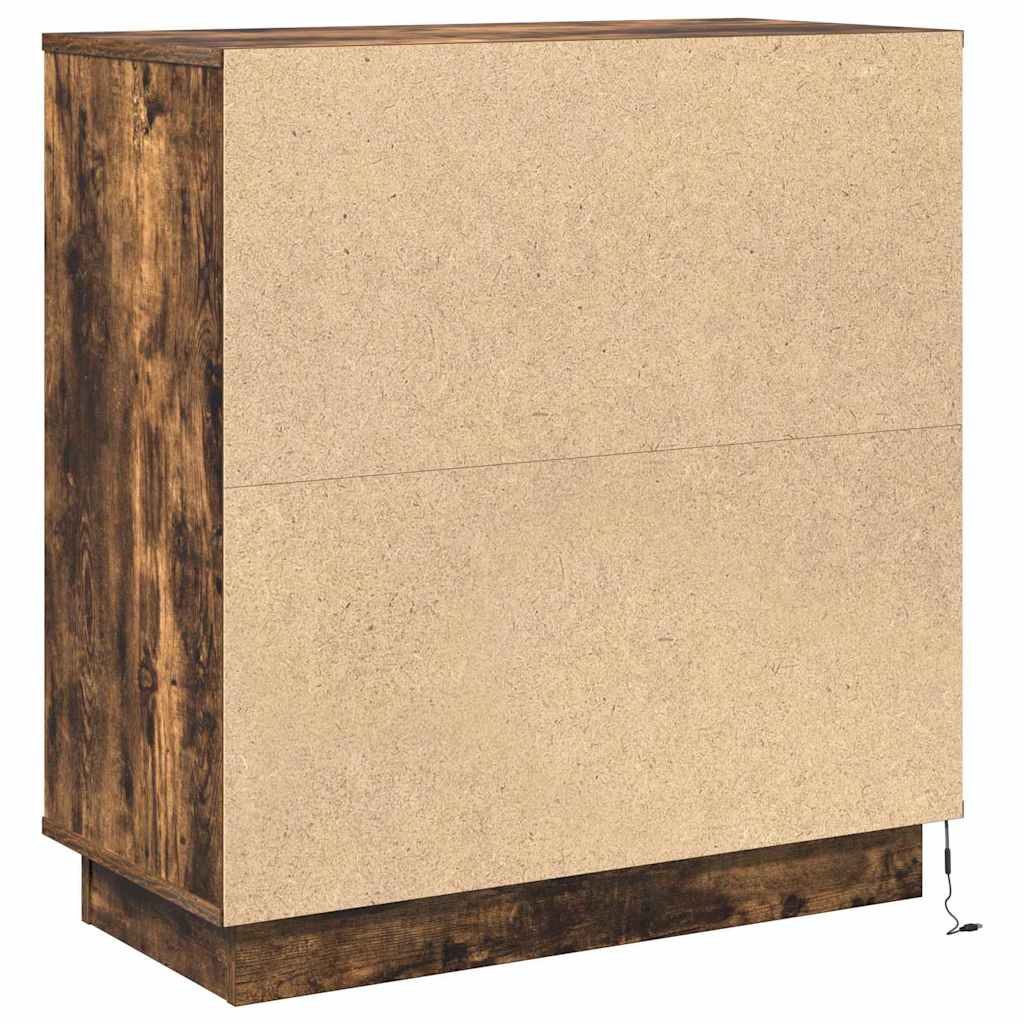 Nachttisch mit Räuchereiche 71 x 34,5 x 75 cm Holzwerkstoff