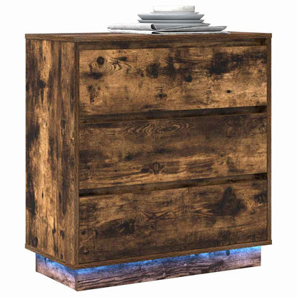 Nachttisch mit Räuchereiche 71 x 34,5 x 75 cm Holzwerkstoff