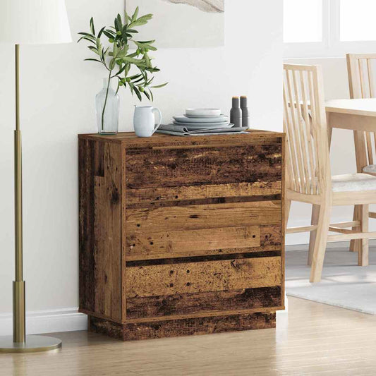 Nachttisch mit Altholz 71 x 34,5 x 75 cm Holzwerkstoff