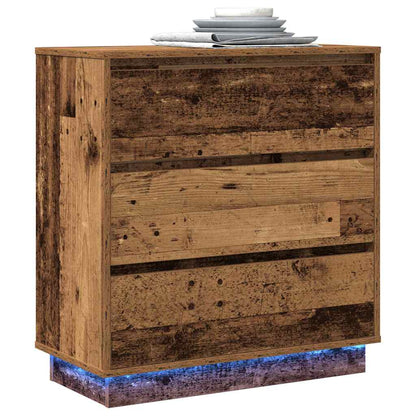Nachttisch mit Altholz 71 x 34,5 x 75 cm Holzwerkstoff