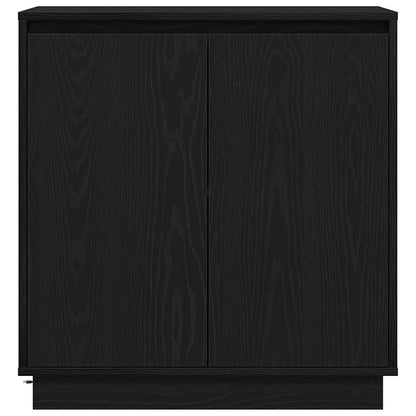 Sideboard Schwarz Eichen-Optik 71 x 34,5 x 75 cm Holzwerkstoff