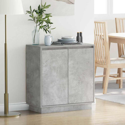 Sideboard mit Regal Beton Grau 71 x 34,5 x 75 cm Holzwerkstoff