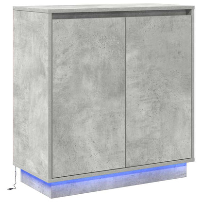 Sideboard mit Regal Beton Grau 71 x 34,5 x 75 cm Holzwerkstoff