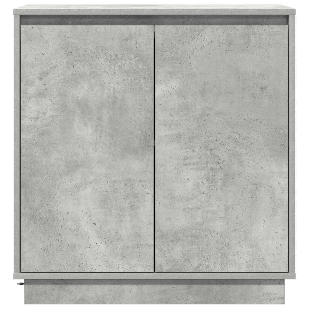Sideboard mit Regal Beton Grau 71 x 34,5 x 75 cm Holzwerkstoff
