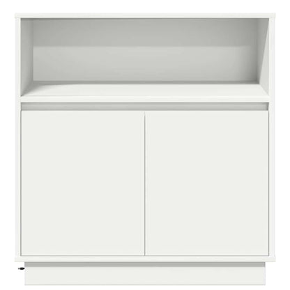 Sideboard mit LED Weiß 71 x 34,5 x 75 cm Holzwerkstoff